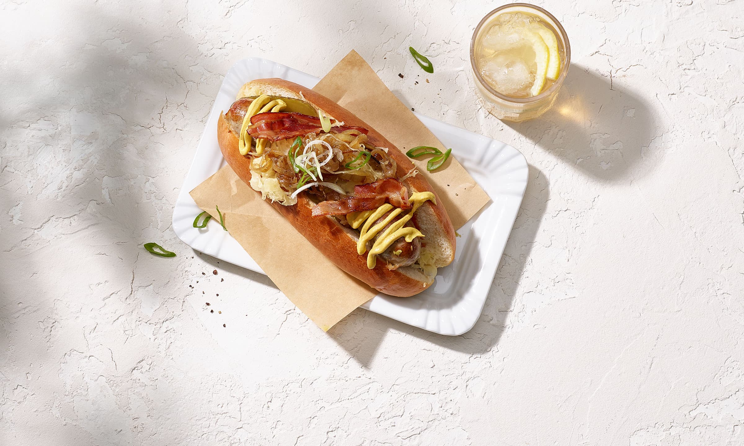 Hotdog im NewYork Style